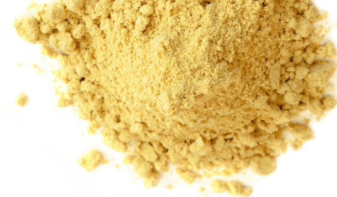 a pile of yellow powder