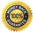 a gold seal with black text